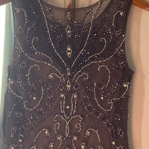 Betsy & Adam Dress Embellished Cocktail 2 NWT